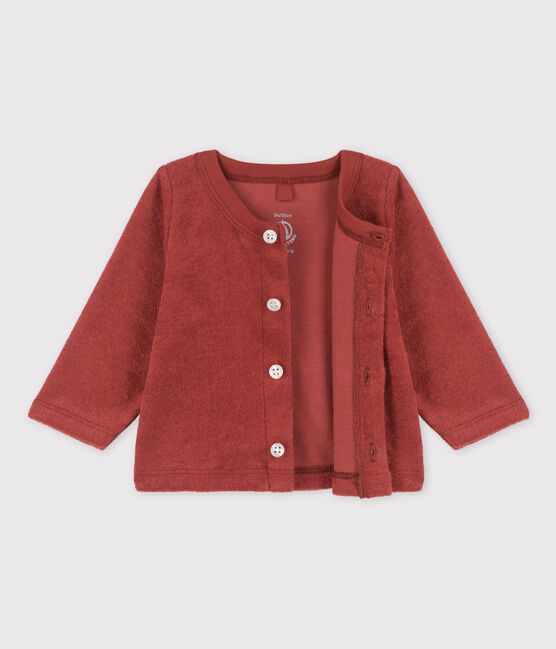 Cardigan in spugna bebé maschio marrone OMBRIE