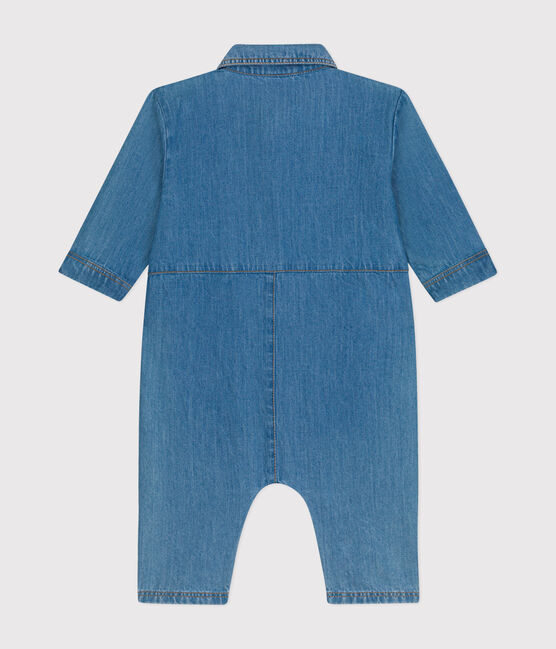 Tutina lunga bebè in denim blu DENIM CLAIR