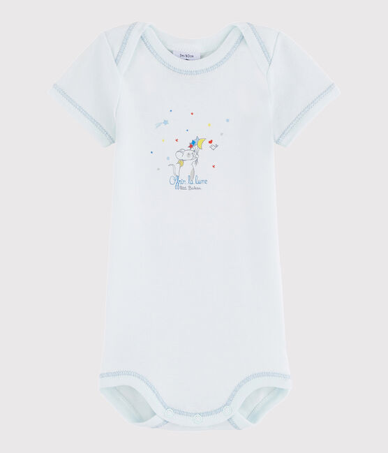 Body manica corta bebè maschietto blu Bocal