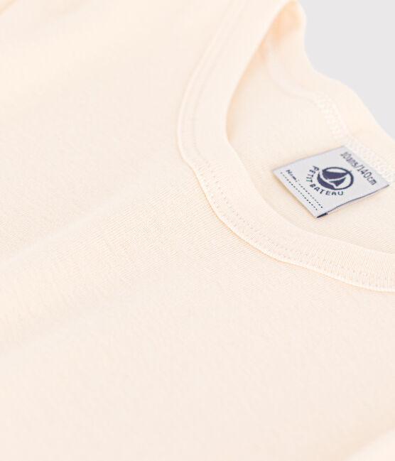 T-shirt a maniche lunghe in cotone ecru AVALANCHE