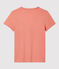 T-shirt TAGLIO REGULAR scollo a V in cotone bio Donna rosa PAPAYE