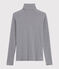 Dolcevita iconico in cotone a righe Donna blu SMOKING/bianco MARSHMALLOW
