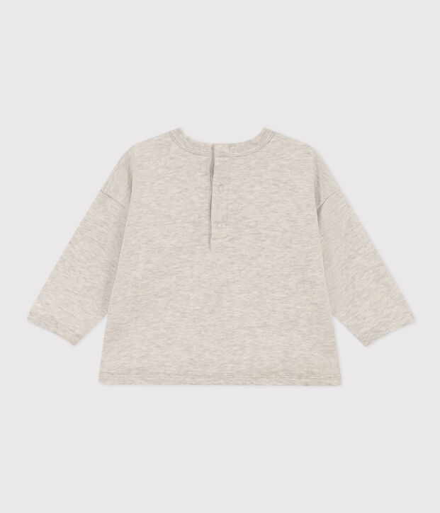 Felpa Petit Bateau x Snoopy beb&egrave; BELUGA CHINE