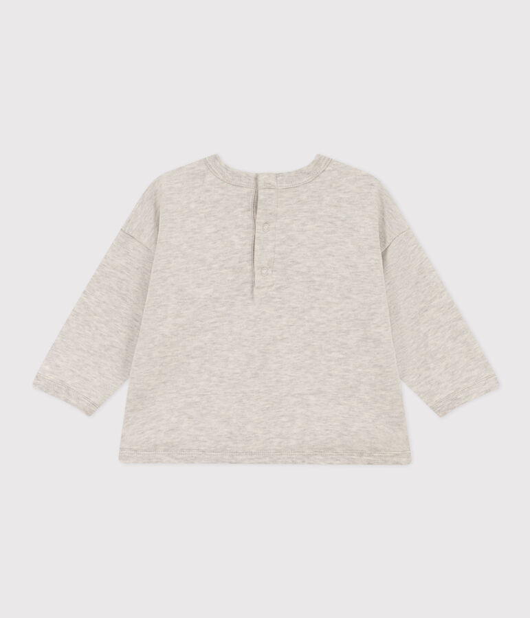 Felpa Petit Bateau x Snoopy beb&egrave; grigio