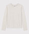 T-shirt L'ICONIQUE girocollo in cotone caldo Donna grigio BELUGA CHINE