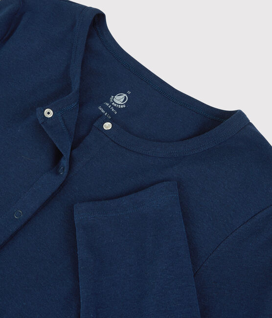 Cardigan in cotone/lino tinta unita Donna blu MEDIEVAL