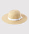 Cappellino in paglia bebè rosa NATUREL
