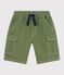 Bermuda cargo in cotone bambino verde OLIVINE