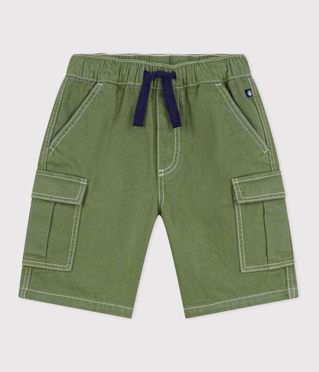 Bermuda cargo in cotone bambino OLIVINE