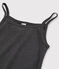 Canottiera con spalline iconica in cotone Donna grigio CITY CHINE