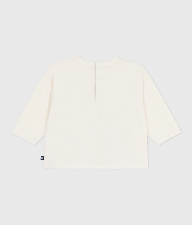 Maglietta a maniche lunghe in cotone per neonati blu/blu