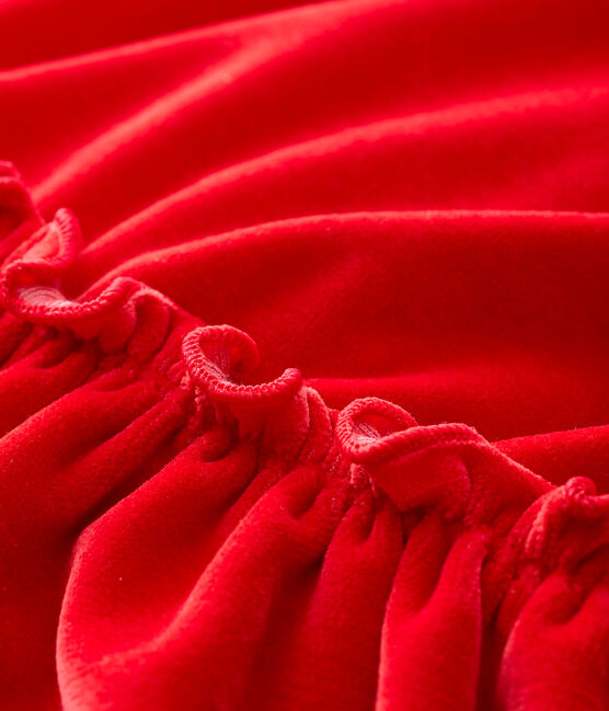 Abito a maniche lunghe da bebè femmina rosso TERKUIT