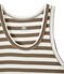 Canotta donna in costina originale 1x1 marrone SHITAKE/bianco MARSHMALLOW