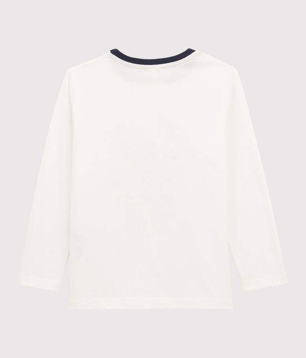 T-shirt serigrafata bambino bianco