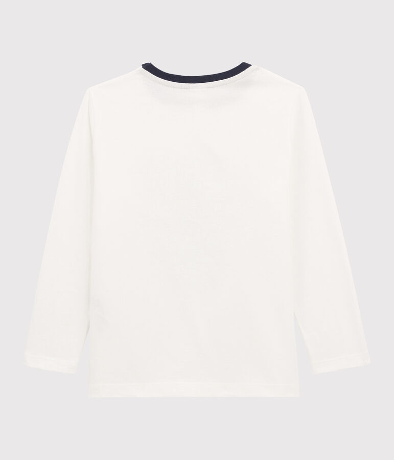 T-shirt serigrafata bambino bianco