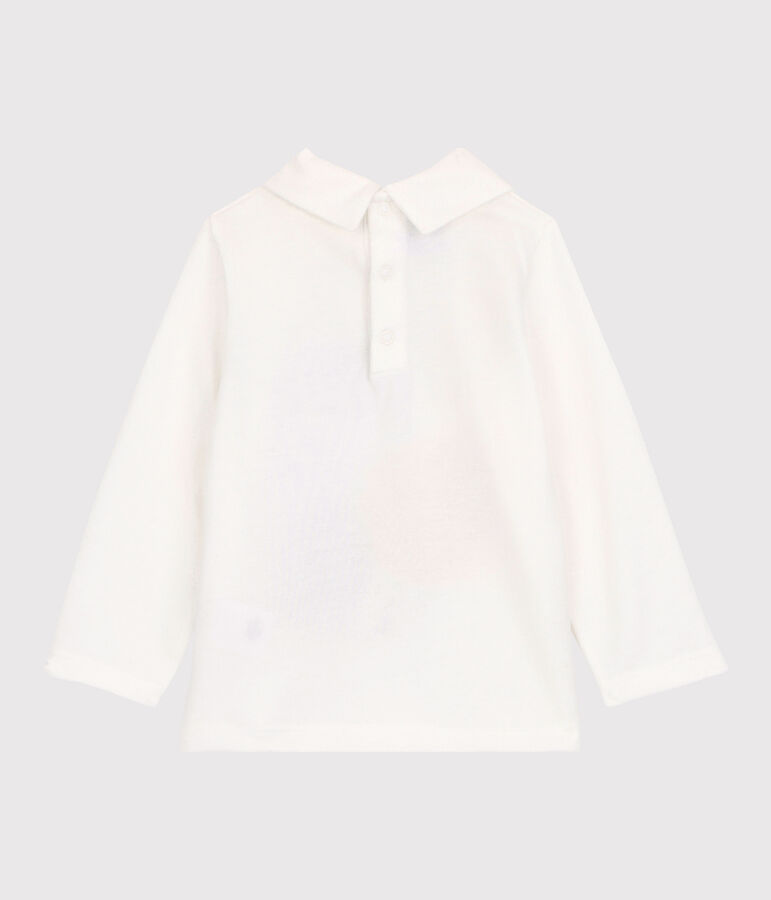 T-shirt in cotone beb&egrave;. bianco