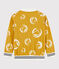 Felpa con cerniera bambino giallo BOUDOR/bianco MARSHMALLOW
