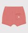 Shorts bebè in cotone biologico rosa PAPAYE