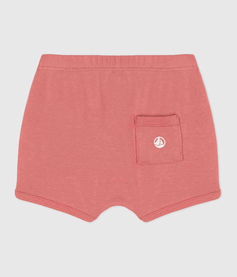 Shorts beb&egrave; in cotone biologico rosa