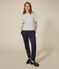 T-shirt Le Boxy in tubique donna bianco AVALANCHE/ SKY CHINE