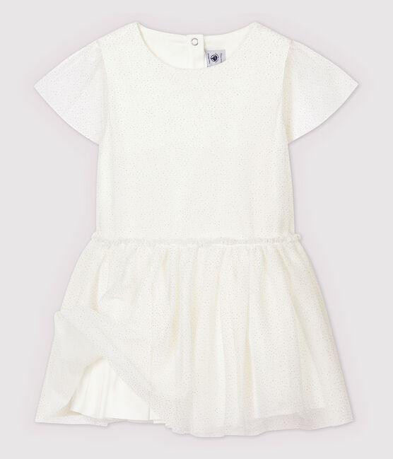 Abito da cerimonia in tulle bambina bianco MARSHMALLOW/grigio ARGENT
