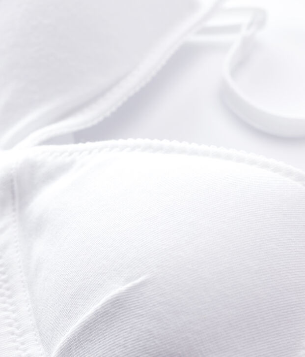 Reggiseno imbottito bianco ragazza bianco