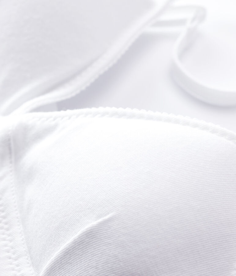 Reggiseno imbottito bianco ragazza bianco ECUME