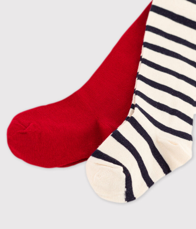 Confezione da 2 collant bambina multicolore