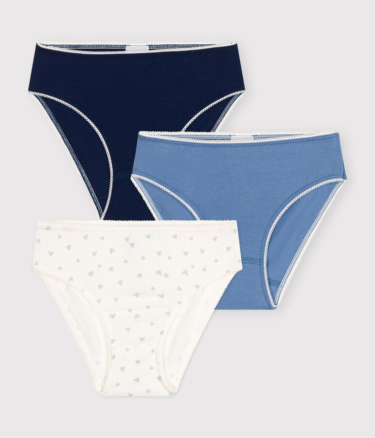 Set di 3 slip in cotone ed elastan bambino multicolore