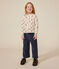 Cardigan in tubique bambina bianco AVALANCHE/ MULTICO
