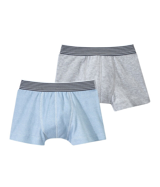 Lotto di 2 boxers per bambino bianco