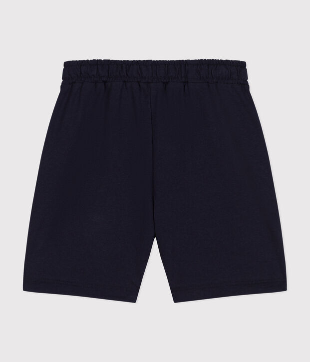 Shorts in cotone bambino blu
