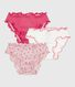 Set di slip vezzosi in cotone con mele stampate bambina