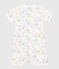 Completo bebè in cotone con stampa arcobaleno bianco MARSHMALLOW/bianco MULTICO