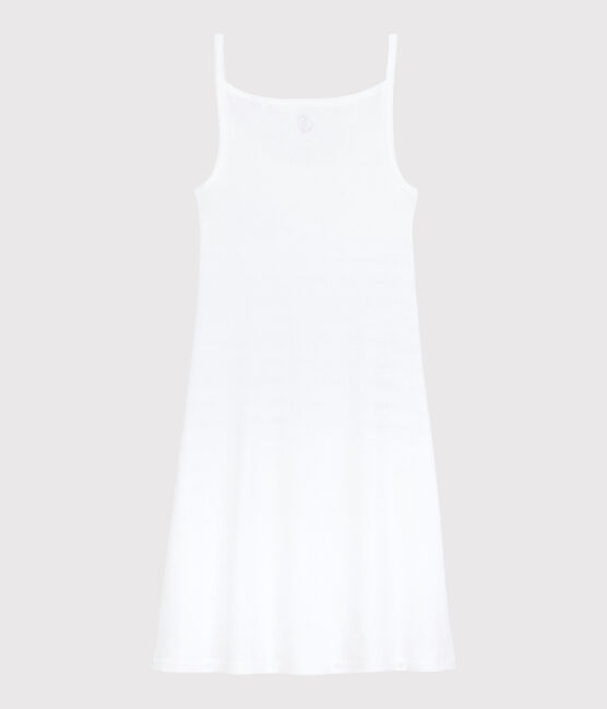Abito con spalline iconico in cotone Donna bianco ECUME