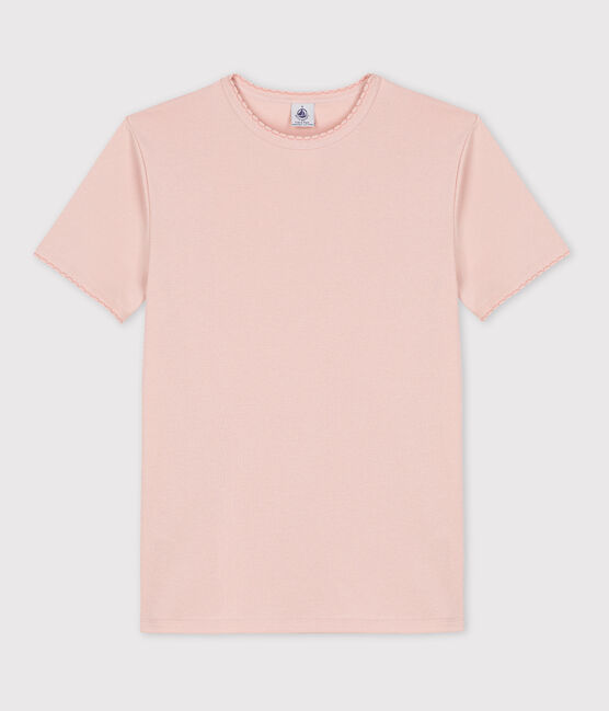T-shirt coccotte "L'ICONIQUE" in cotone Donna rosa SALINE