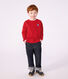 T-shirt a maniche lunghe in cotone tinta unita bambino
