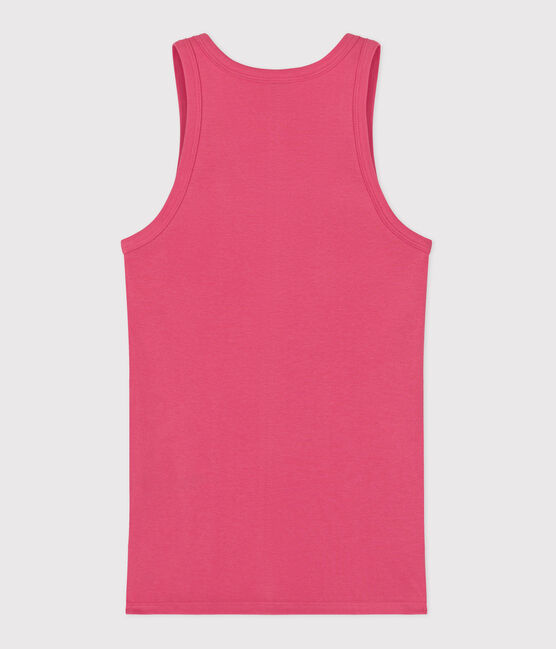 Canotta donna L'Iconique in cotone tinta unita rosa PEONIA