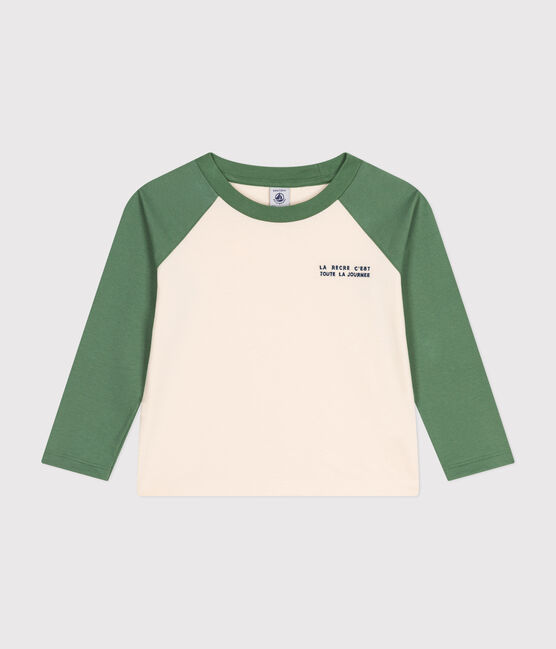 T-shirt a maniche lunghe in jersey sottile bambino AVALANCHE/ PALMERAIE