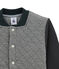 Blouson teddy in tubic pied de poule per bambino grigio CAPECOD/bianco MARSHMALLOW