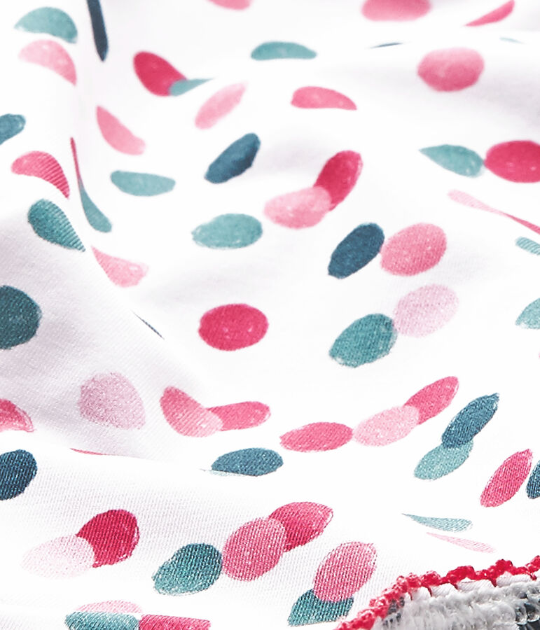 Costume da bagno beb&eacute; bambina stampato bianco/multicolore