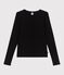 Cardigan in cotone tinta unita donna nero BLACK