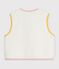 Gilet senza maniche in sherpa tinta unita bambino MILK