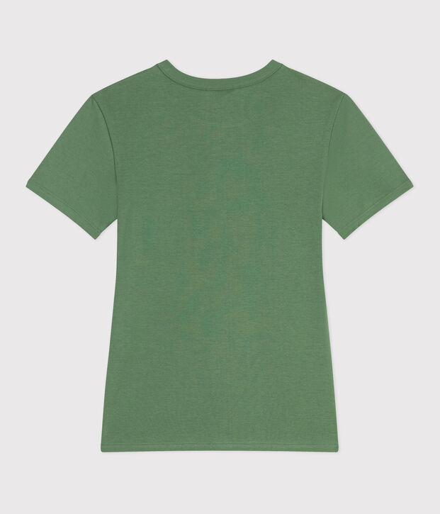 T-shirt L'Iconique in cotone tinta unita donna verde