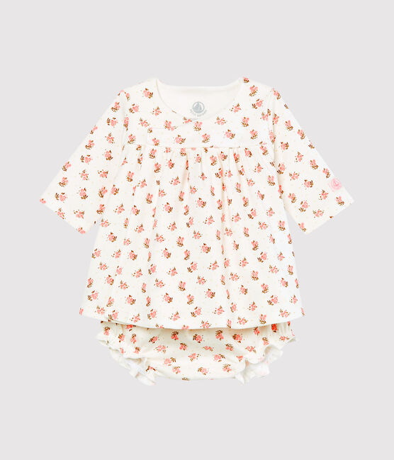 Abito e bloomer neonata bianco MARSHMALLOW/bianco MULTICO