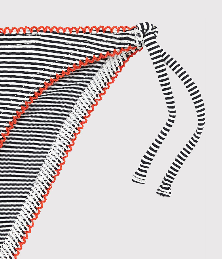 Costume due pezzi bambina blu ABYSSE/bianco LAIT