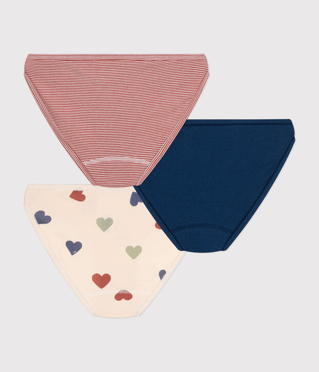 Confezione da 3 slip di cotone donna multicolore