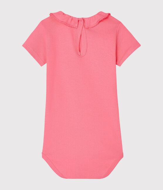 Body con colletto rotondo arricciato bebè femmina rosa CUPCAKE
