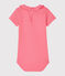 Body con colletto rotondo arricciato bebè femmina rosa CUPCAKE