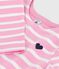 Abito a maniche lunghe in cotone bambina rosa BOUDOIR/ MILK